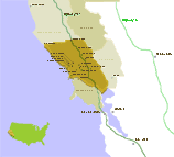 Russian River County Map