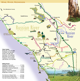 Russian River Map