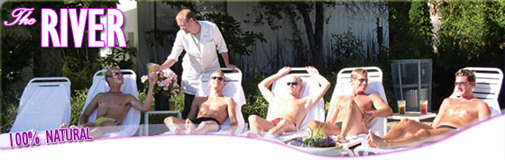 Gay Russian River - People relaxing by a pool